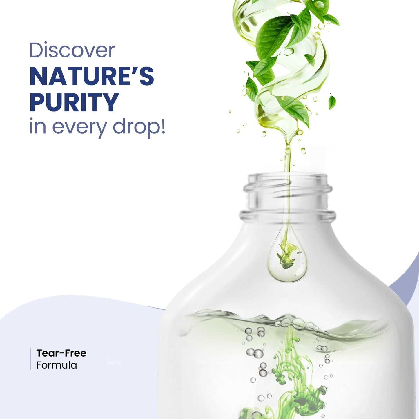 Nature’s purity in every drop of Mother Sparsh tear-free baby shampoo