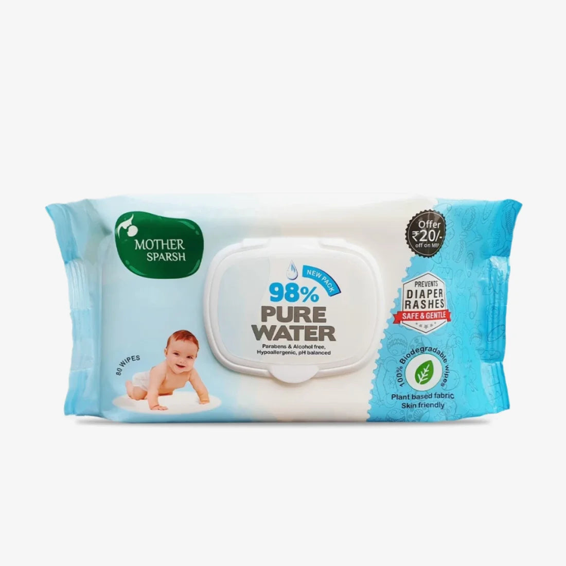 Gentle wipes for baby Ideal for sensitive skin 001001