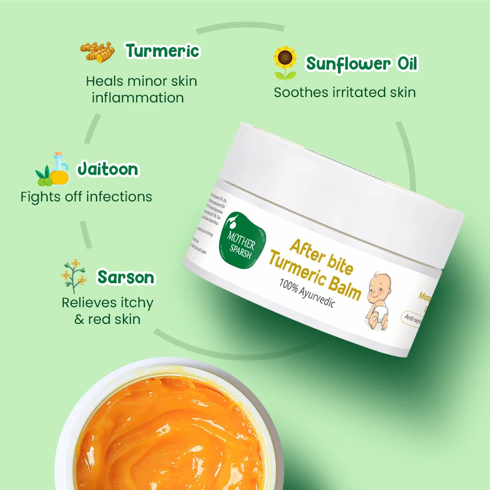 Mosquito & Insect Bite Relief - After Bite Turmeric Balm for Babies
