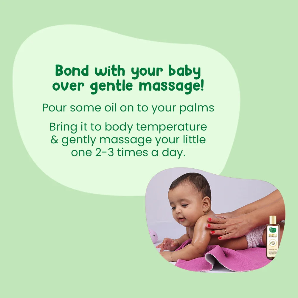 Ayurvedic Baby Massage Oil for Strong Bones & Muscles