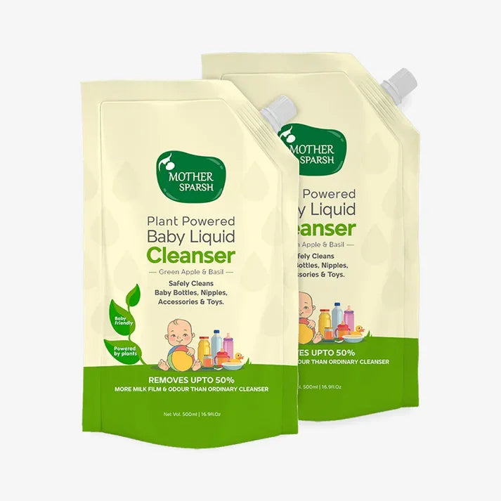 Baby-Liquid-Cleanser-made-with-Green-Apple-&Basil-Extract-refill-pack
