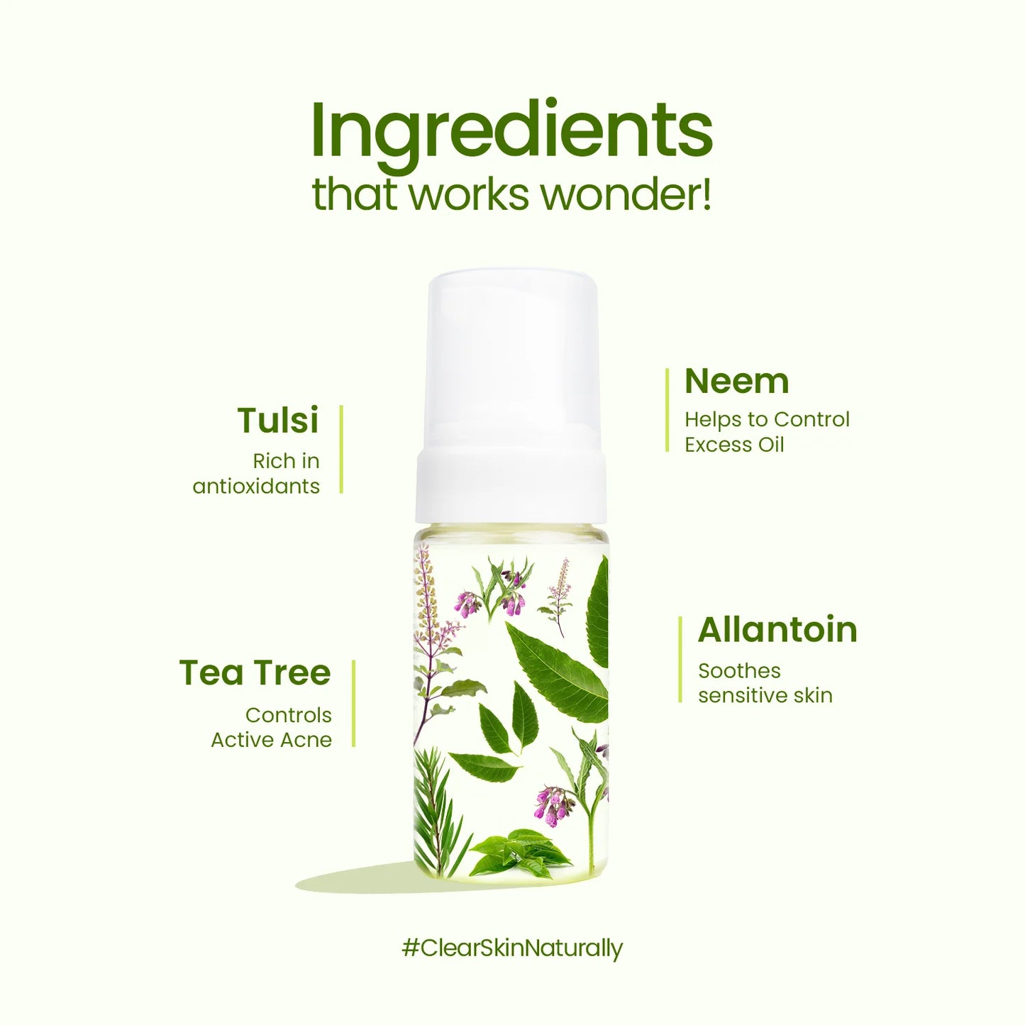 Tulsi & Tea Tree Foaming Face Wash