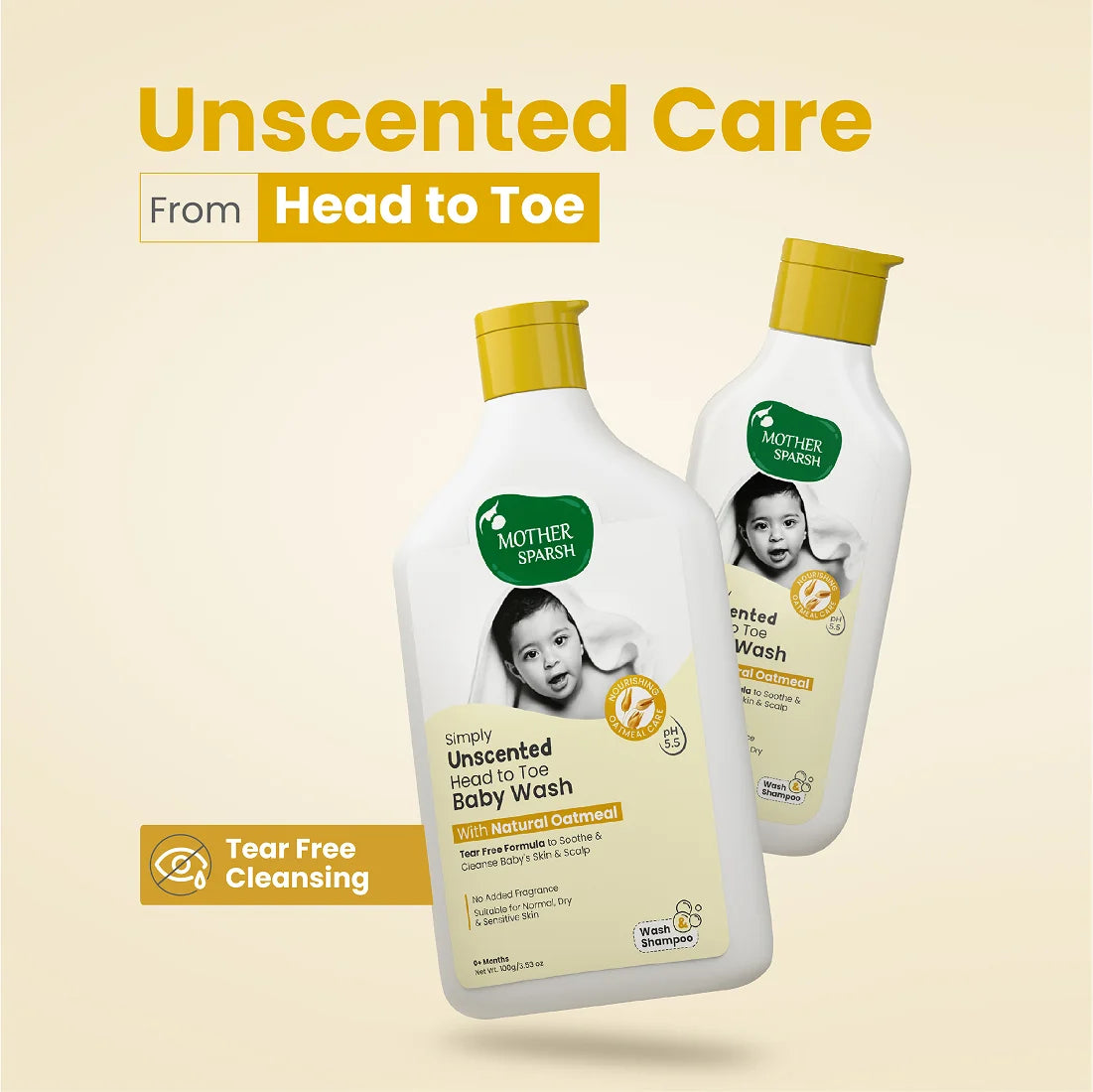Gentle foaming texture of Mother Sparsh Baby Wash