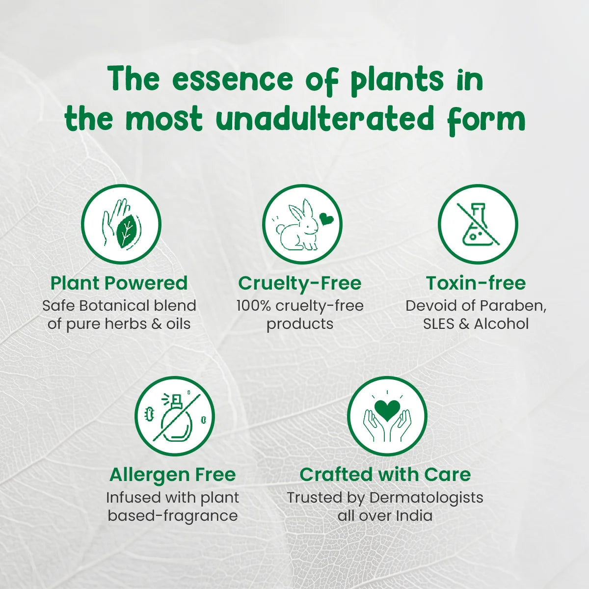 the essence of plants n the most unadulteraed form