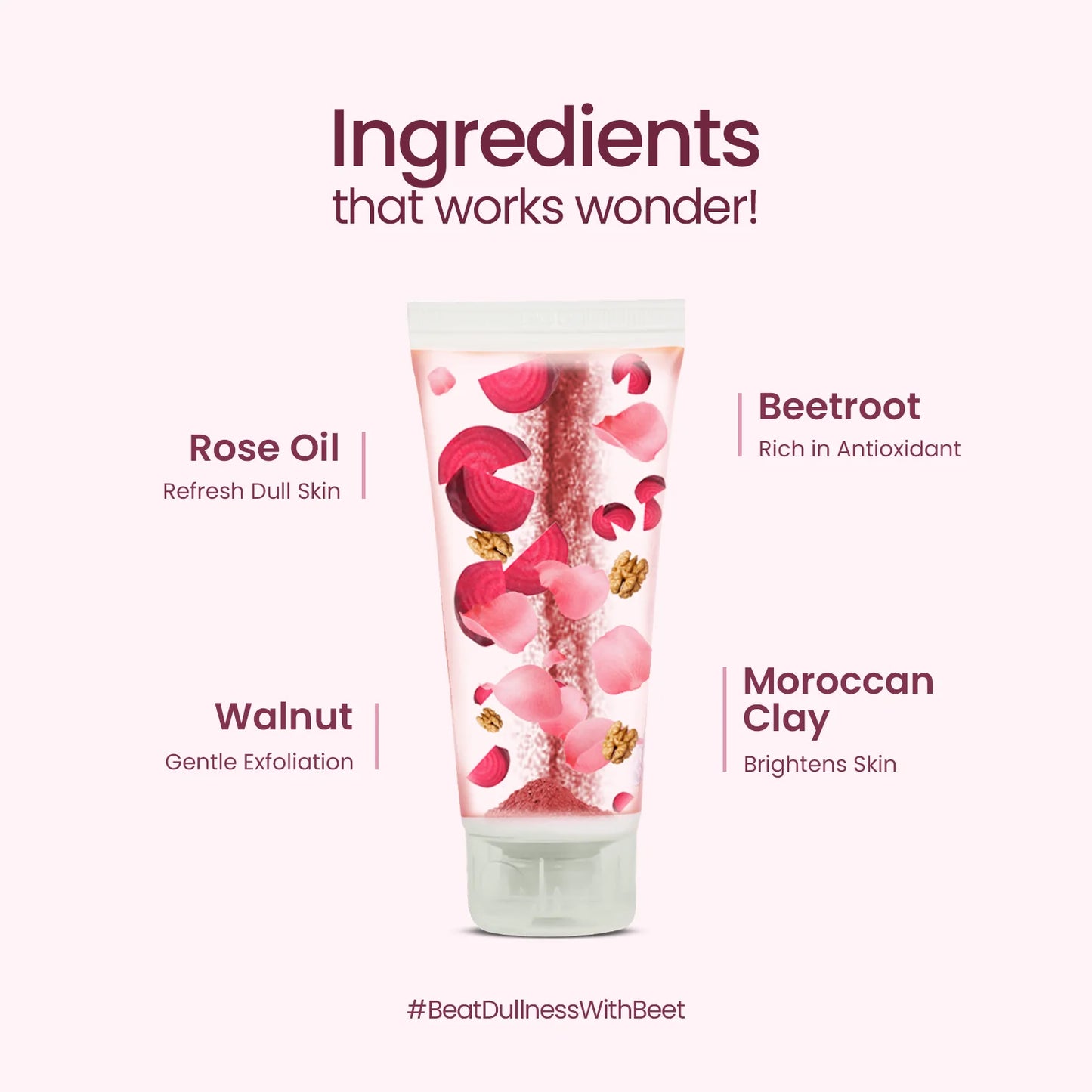 Rose & Beetroot Ubtan Facewash