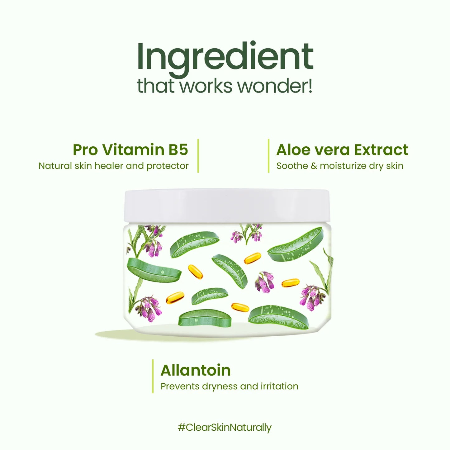 Pure Aloe Vera Gel with Organically-derived Aloe Leaf Extracts