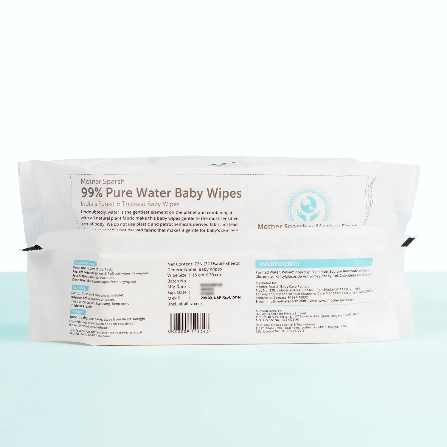 best wipes for baby extra Gentle 3x thicker Pure Water Baby Wipes 0107