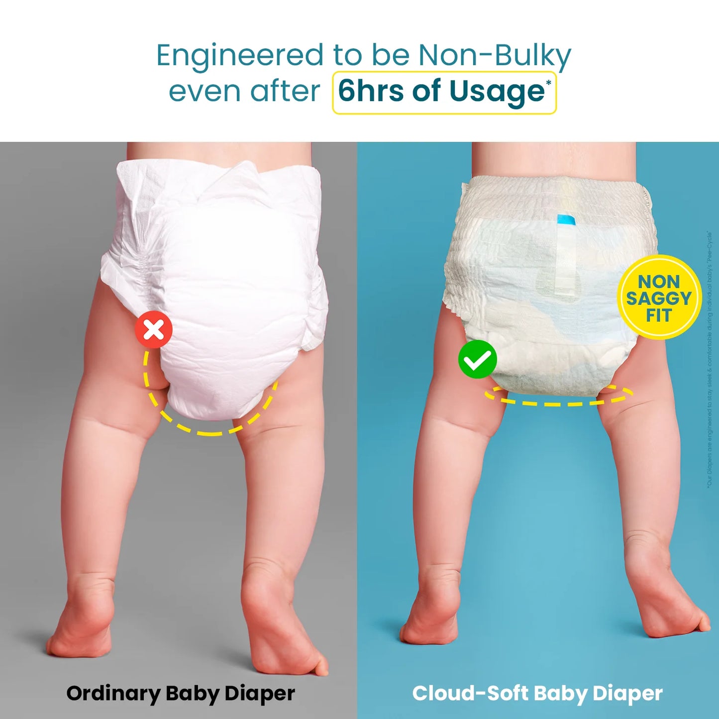 Cloud-Soft Baby Diapers | Disposable Pant Style Fit - Large | 24pcs (9-14kg)