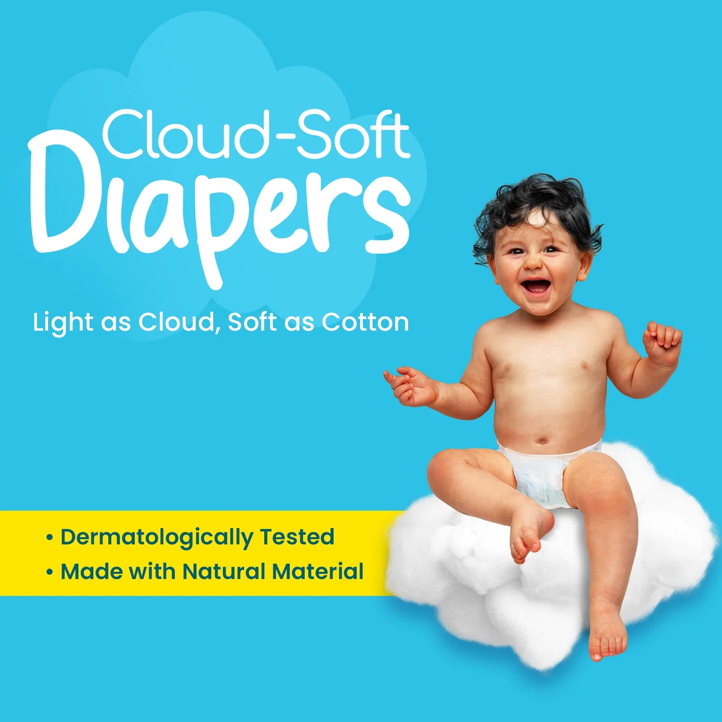 Cloud-Soft Baby Diapers | Disposable Pant Style Fit - Large | 24pcs (9-14kg)