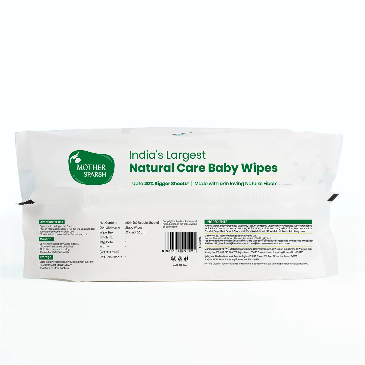 Plant Powered Baby Wipes - Cucumber