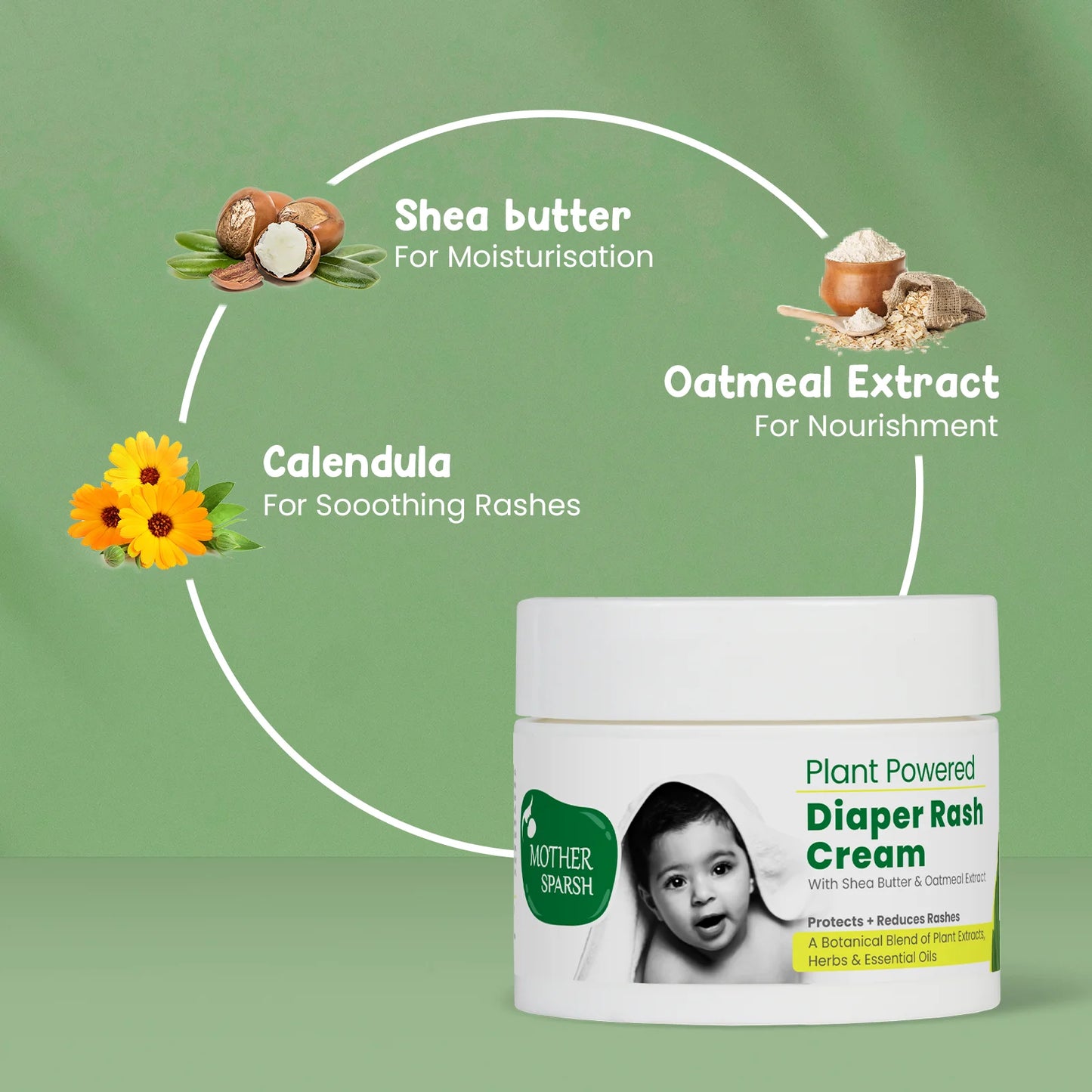 Plant Powered Diaper Rash Cream For Babies