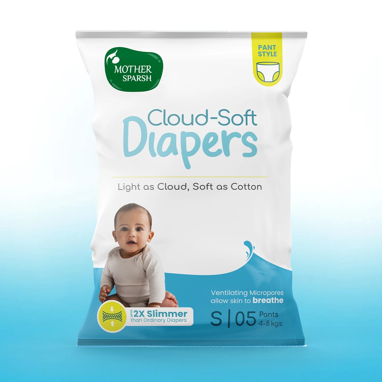 Lightweight Soft Breathable Large Absorbent Diapers - Baby