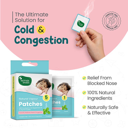 Natural Vapour Patch is your Ultimate solution for cold & congestion