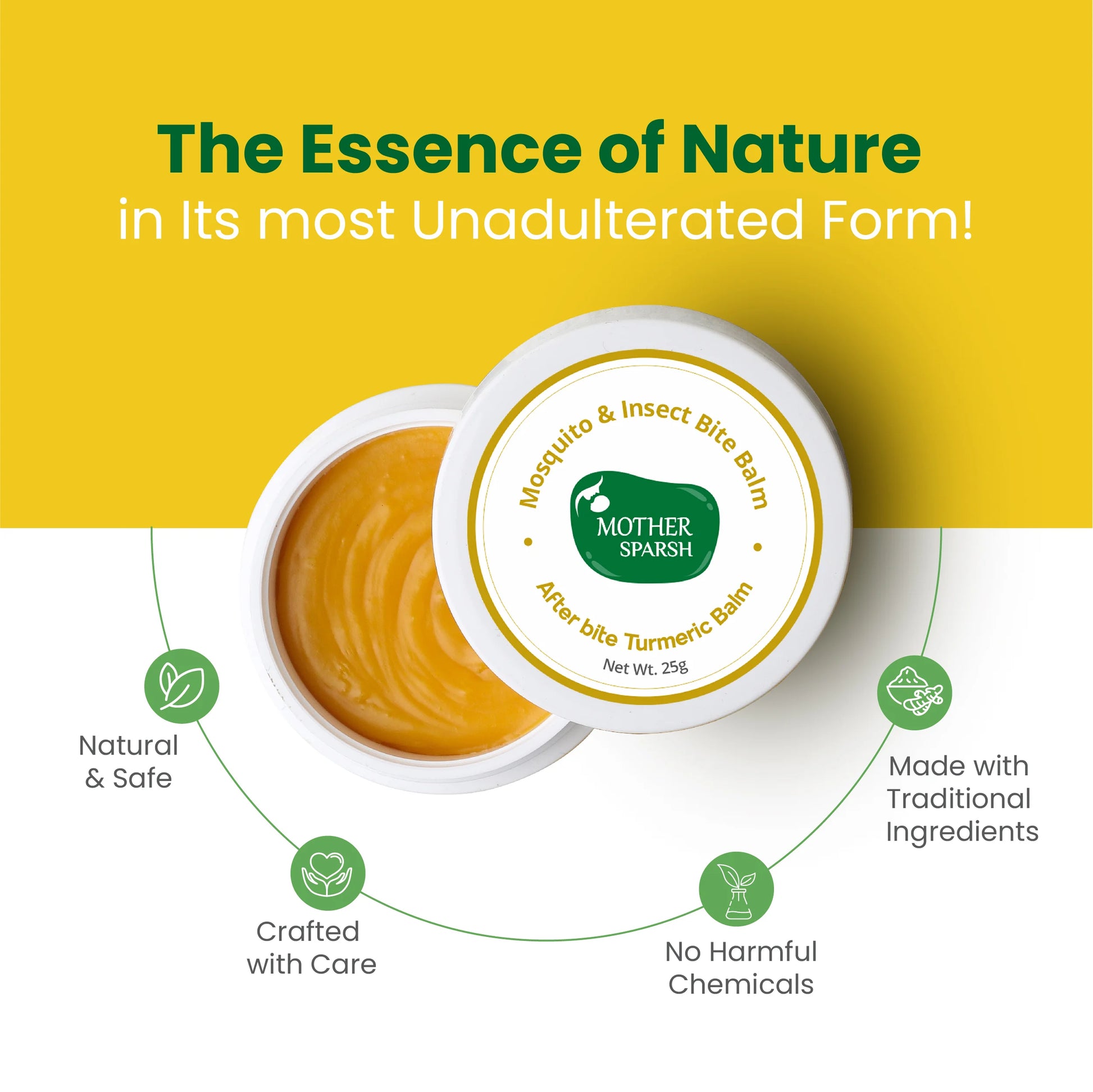 Essence of nature in after bite balm natural & safe toxin free allergen free cruelty free