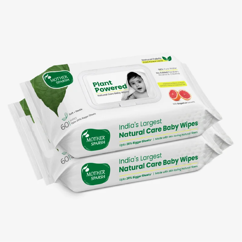 Plant Powered Baby Wipes - Grapefruit