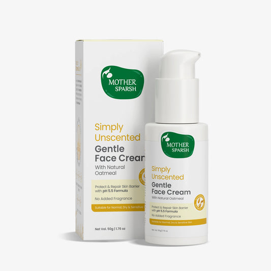 Simply unscented face cream with natural oatmeal