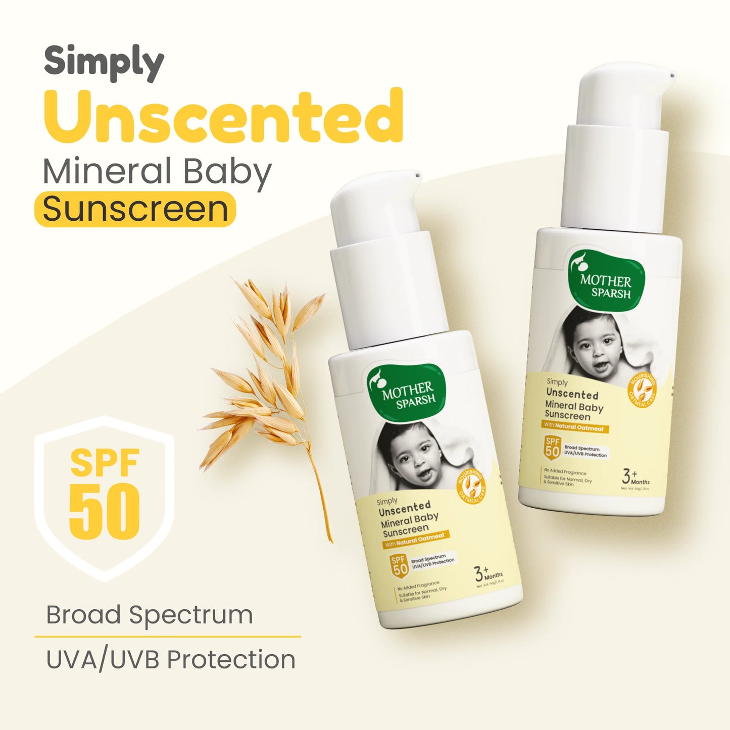 SPF 50 Baby Sunscreen for Sun Protection