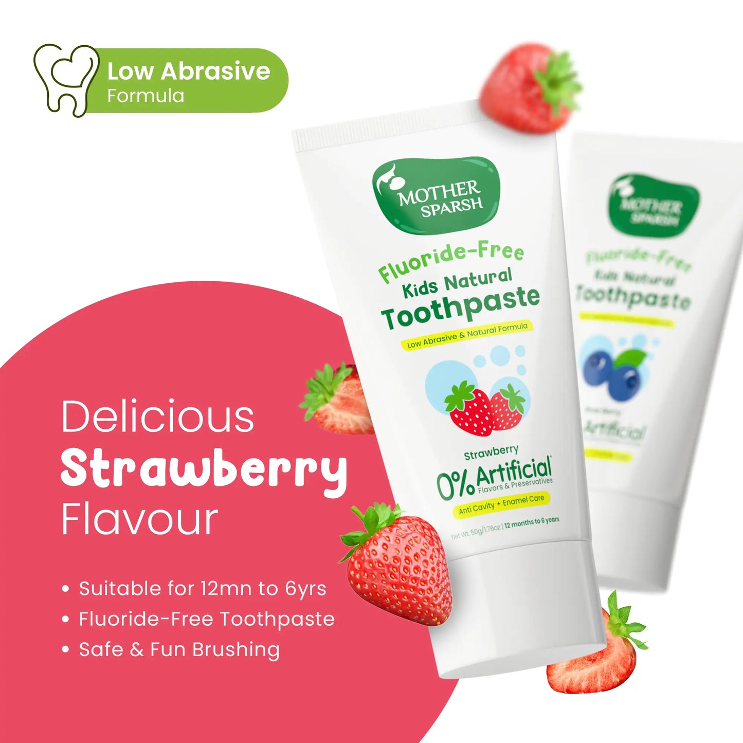 Kids Natural toothpaste  with strawberry flavor