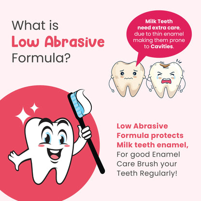 Protects natural teeth enamel with Low abrasive formula