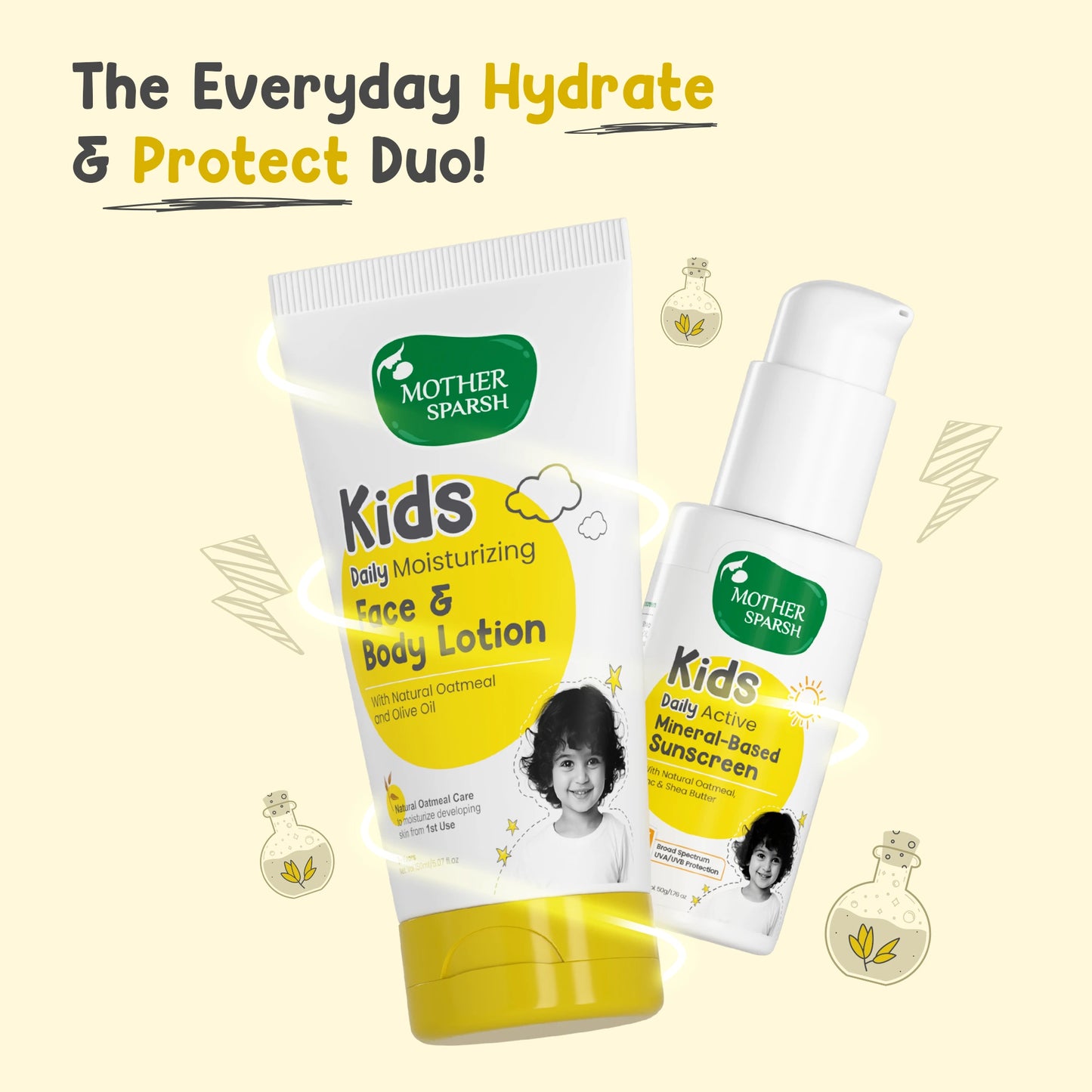 Hydrating and protecting lotion and sunscreen