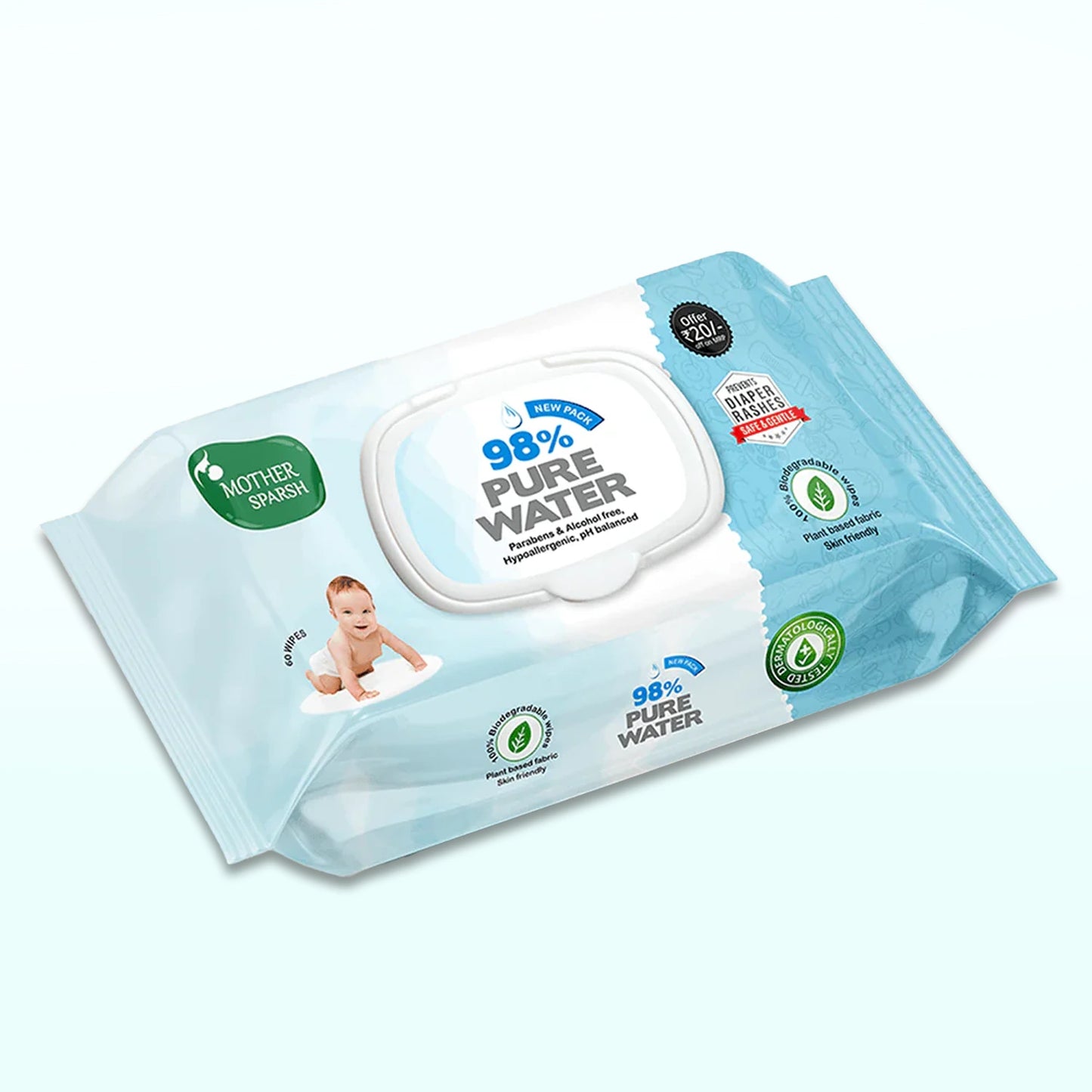 Gentle-wipes-for-baby-Ideal-for-sensitive-skin-Ideal-for-travel