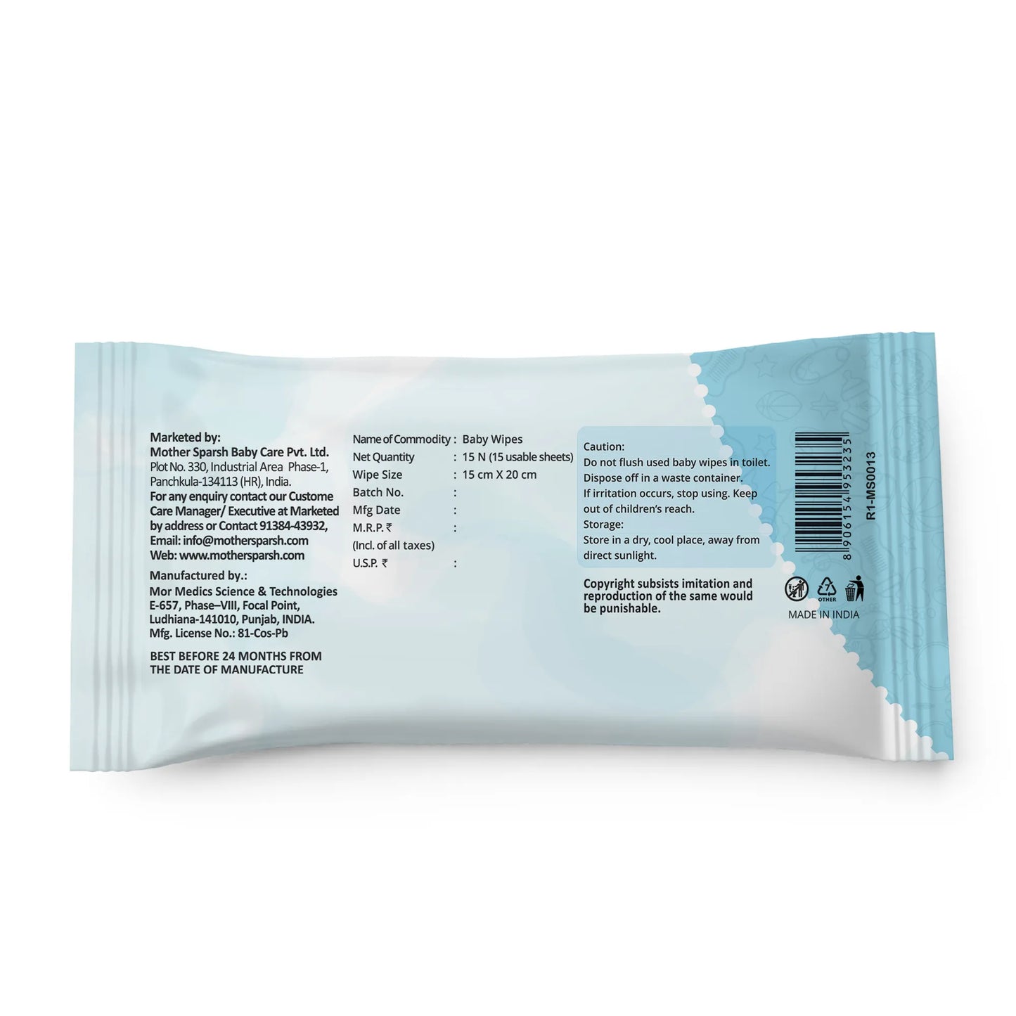 98% Pure Water Baby Wipes - Mild & Gentle