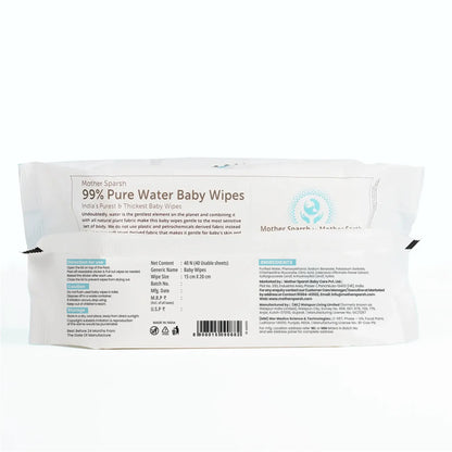 99% Pure Water Unscented Baby Wipes - Saver Pack (40 pcs)