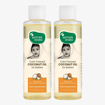 Cold Pressed Coconut Oil for Babies - Pack of 2