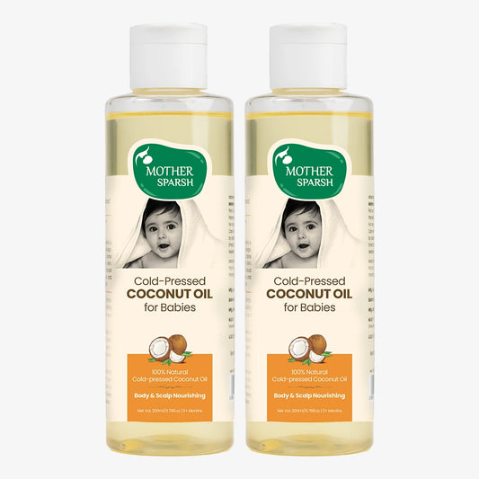 Cold Pressed Coconut Oil for Babies - Pack of 2