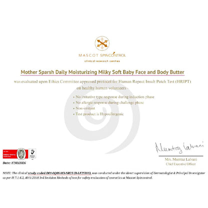 Daily Moisturizing Milky Soft Baby Face & Body Butter