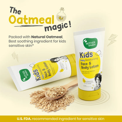 Oatmeal goodness in Kids Lotion
