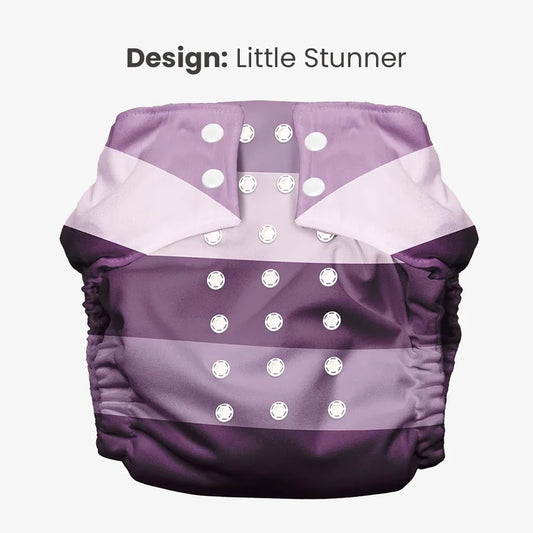 Plant Powered Premium Cloth Diaper for Babies - with Super-Zorb™ Soaker Insert (India's 1st Built-In Booster Pad) for 2X Ultra Absorption