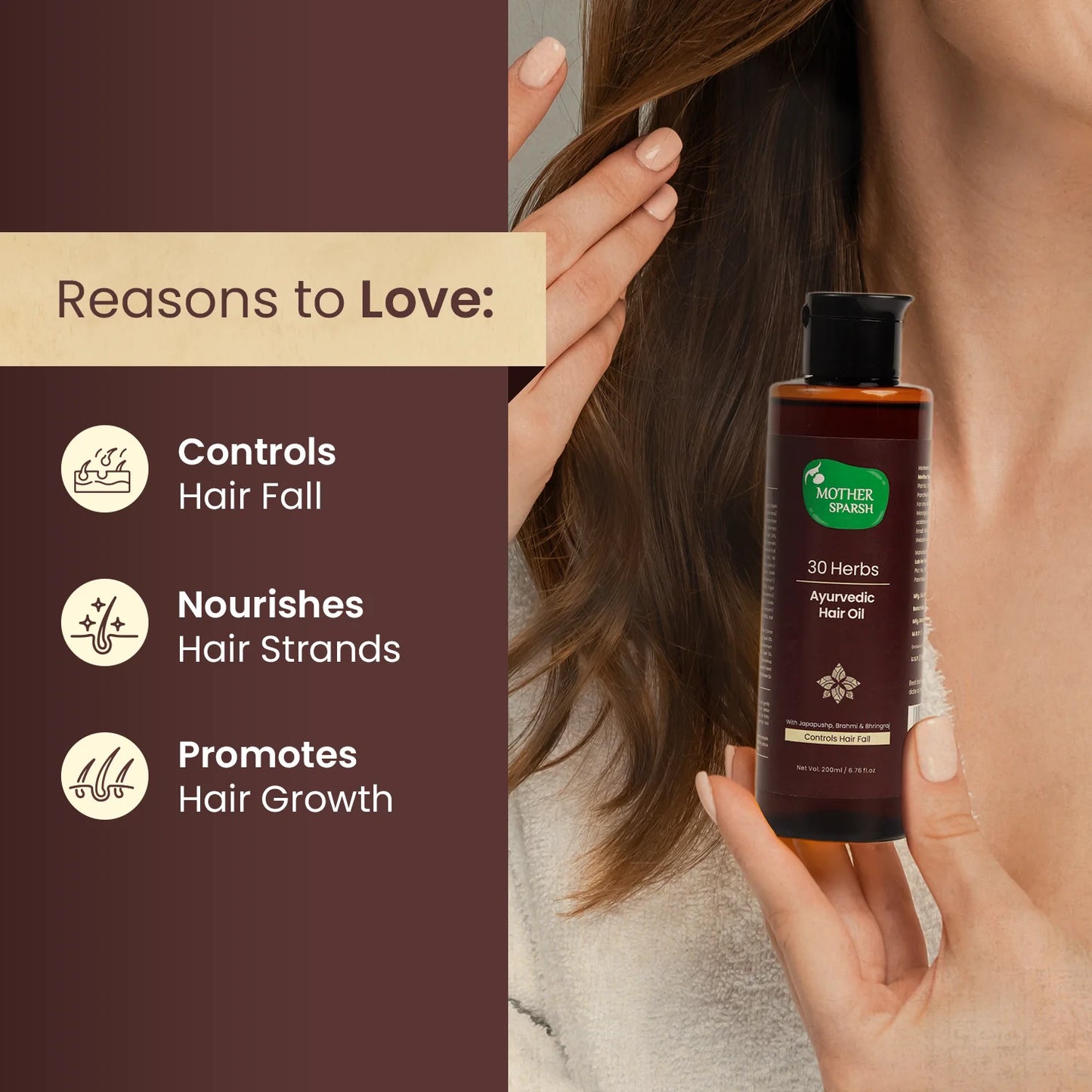 Ayurvedic Hair Oil for dull hair and reduces excessive hair fall