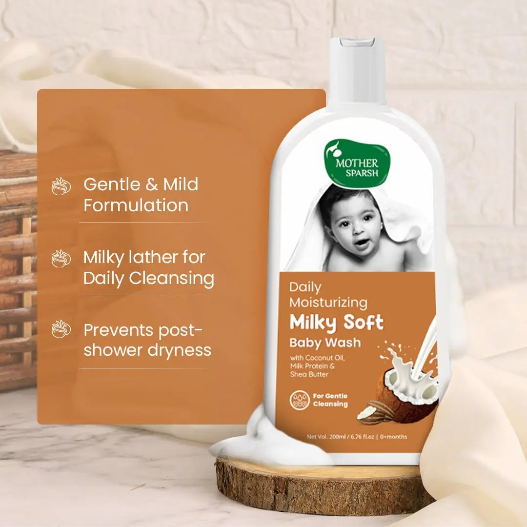 Best baby body wash in India Milky Soft baby wash 200ml