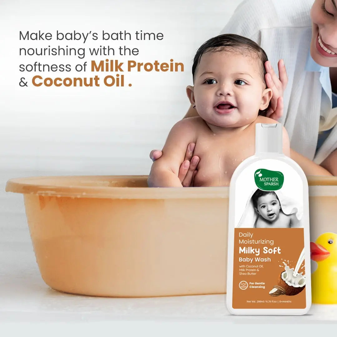 Baby Body wash Milky Soft made with milk & coconut oil Travel friendly