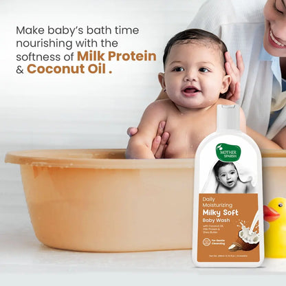 Baby Body wash Milky Soft made with milk & coconut oil Travel friendly