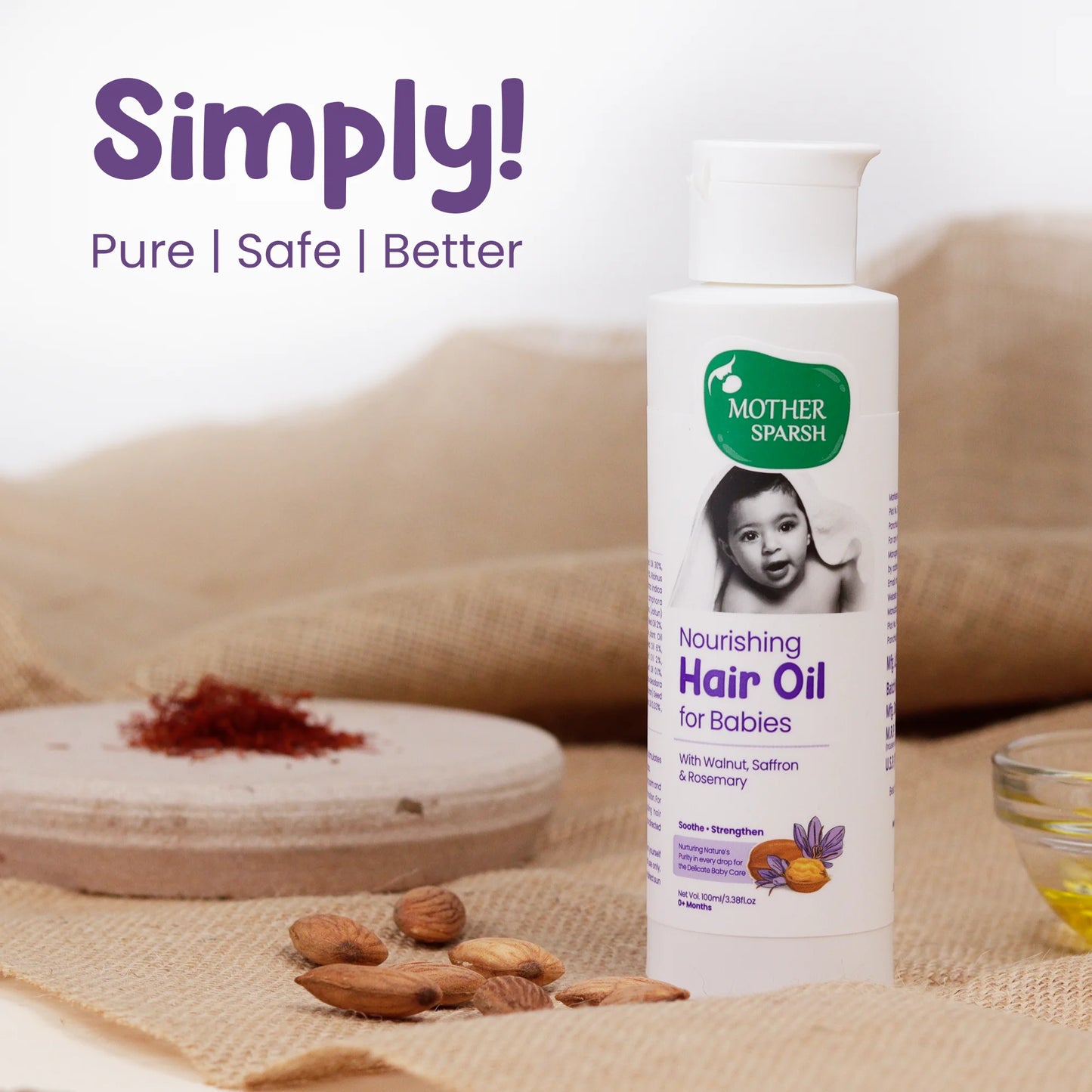 Simply-Pure-Safe-Better-Hair Oil for Baby 