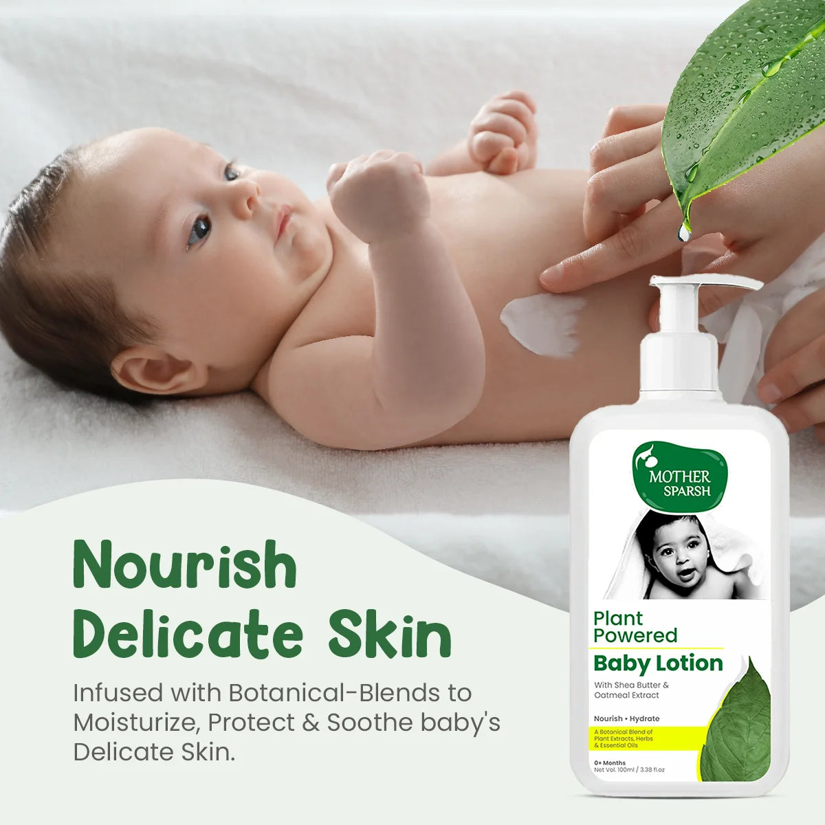 Natural Baby lotion in India-made with plant-based ingredients 100ml