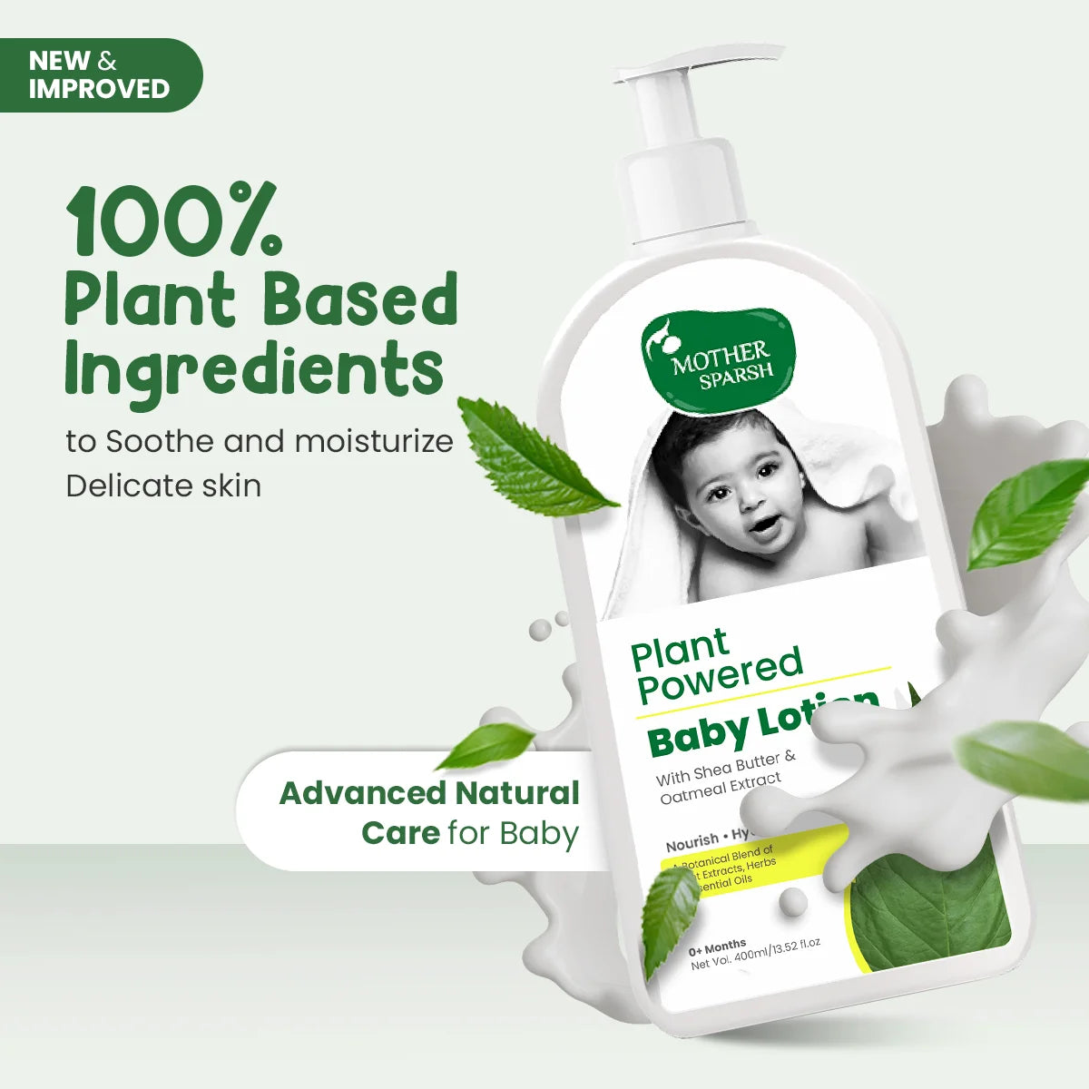 Natural Baby lotion made with plant-based ingredients in Super Saver Pack