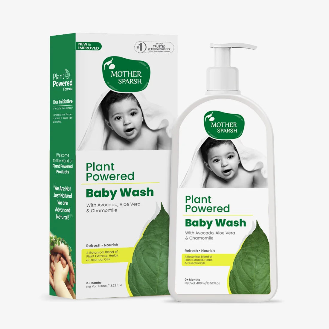 Plant Powered Baby Wash Ideal for Delicate Skin Super Saver Pack Available in 400ml