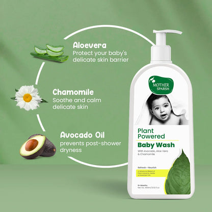 Best Baby Wash for Gentle Care made with Nourishing Ingredients - Super Saver Bottle Available in 400ml