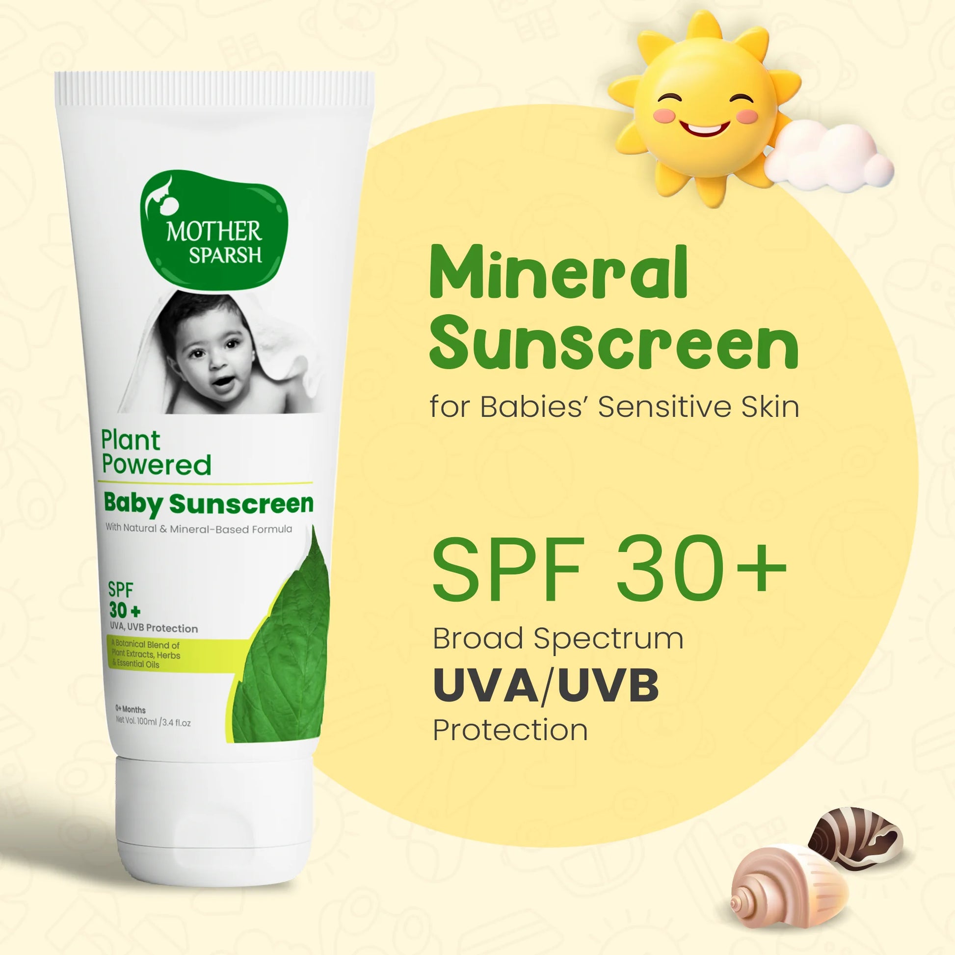 Buy Best Plant Powered Baby Sunscreen Lotion in India