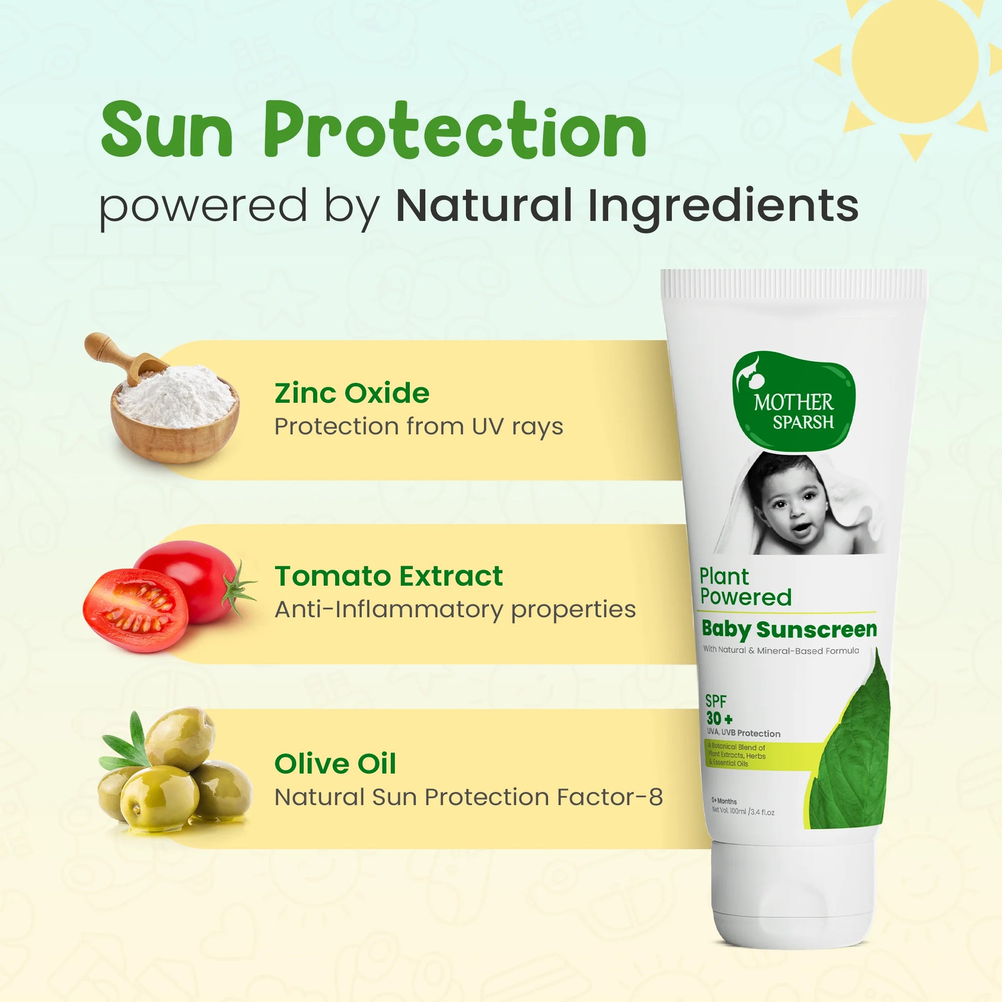 Plant Powered Baby Sunscreen Lotion - Main Image