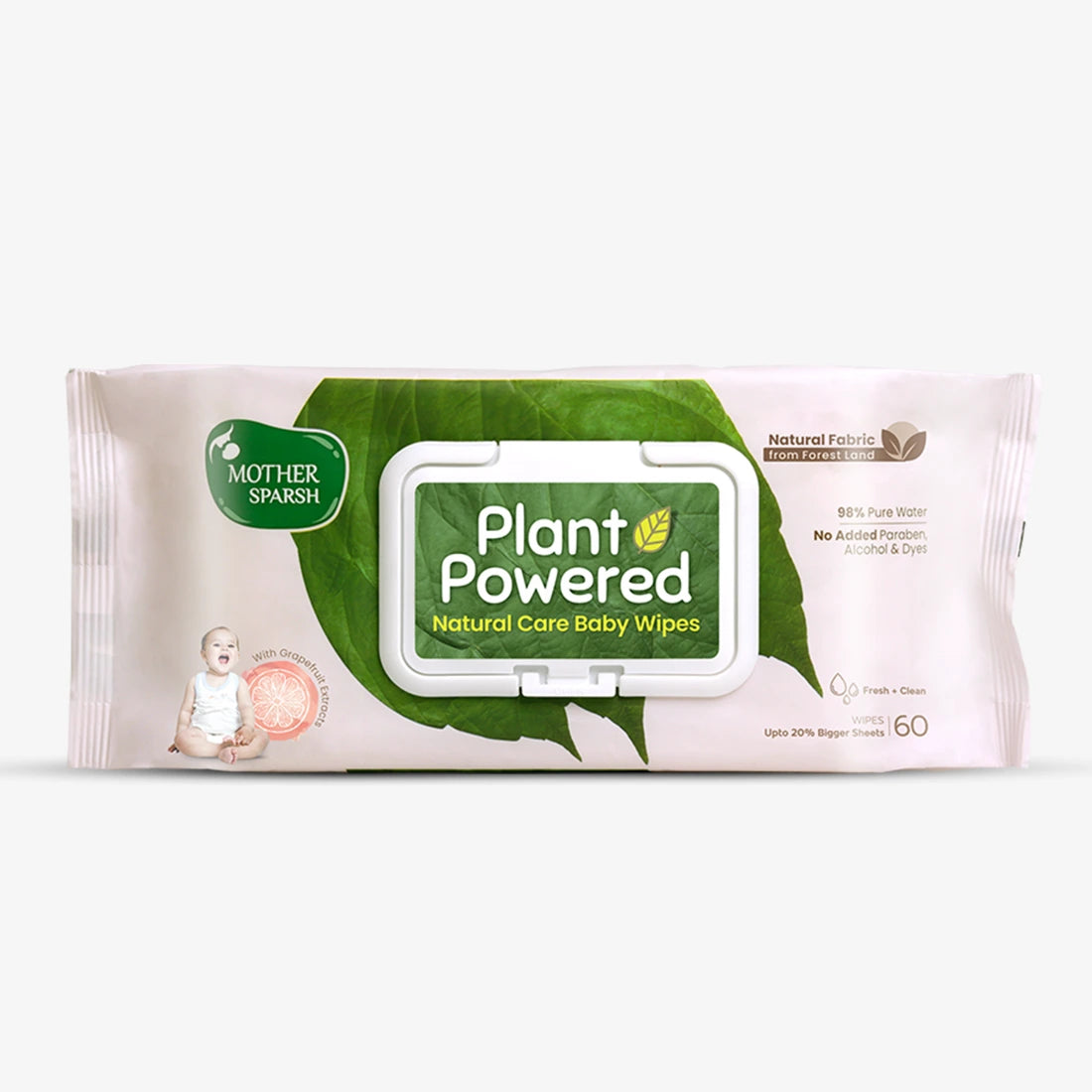 Plant Powered Baby Wipes - Grapefruit