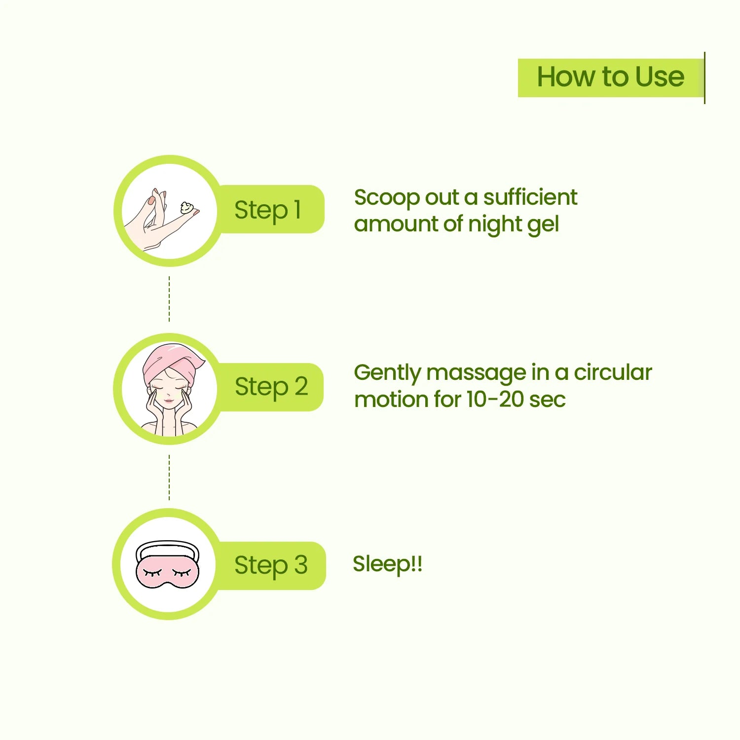 How to use Tulsi-Tea Tree Calming Night Gel in PM Routine