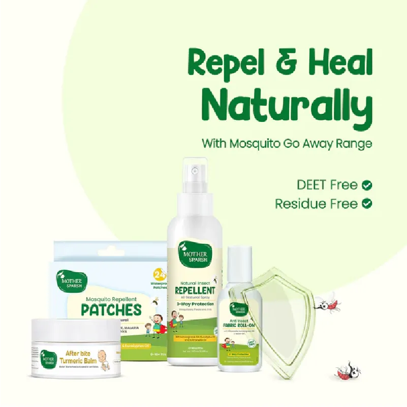 Repel mosquitoes and heal naturally with the Mosquito Go Away range for baby care.