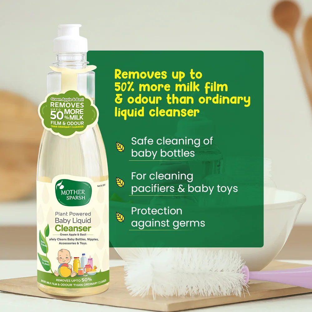 Safely-Cleans-baby-bottle-with-baby-liquid-Cleanser