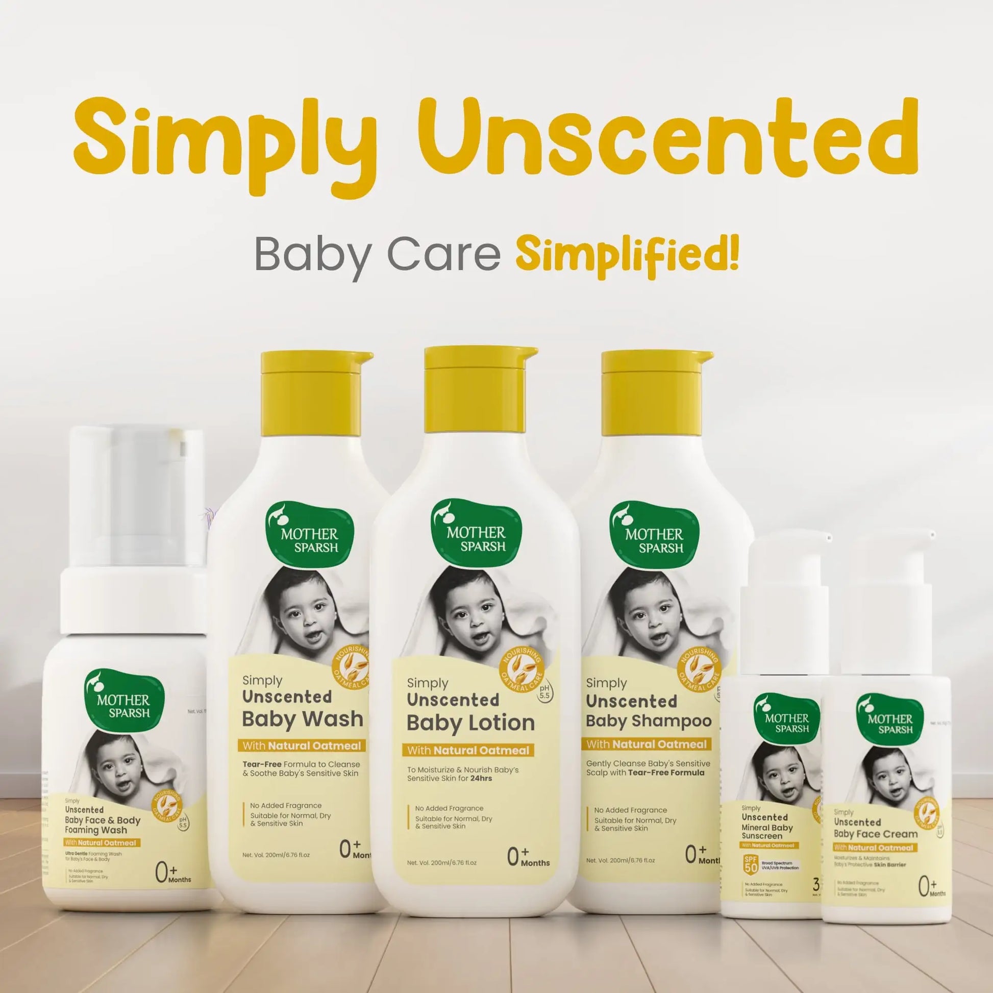 Baby Skincare simplified with Simply Unscented Baby Care