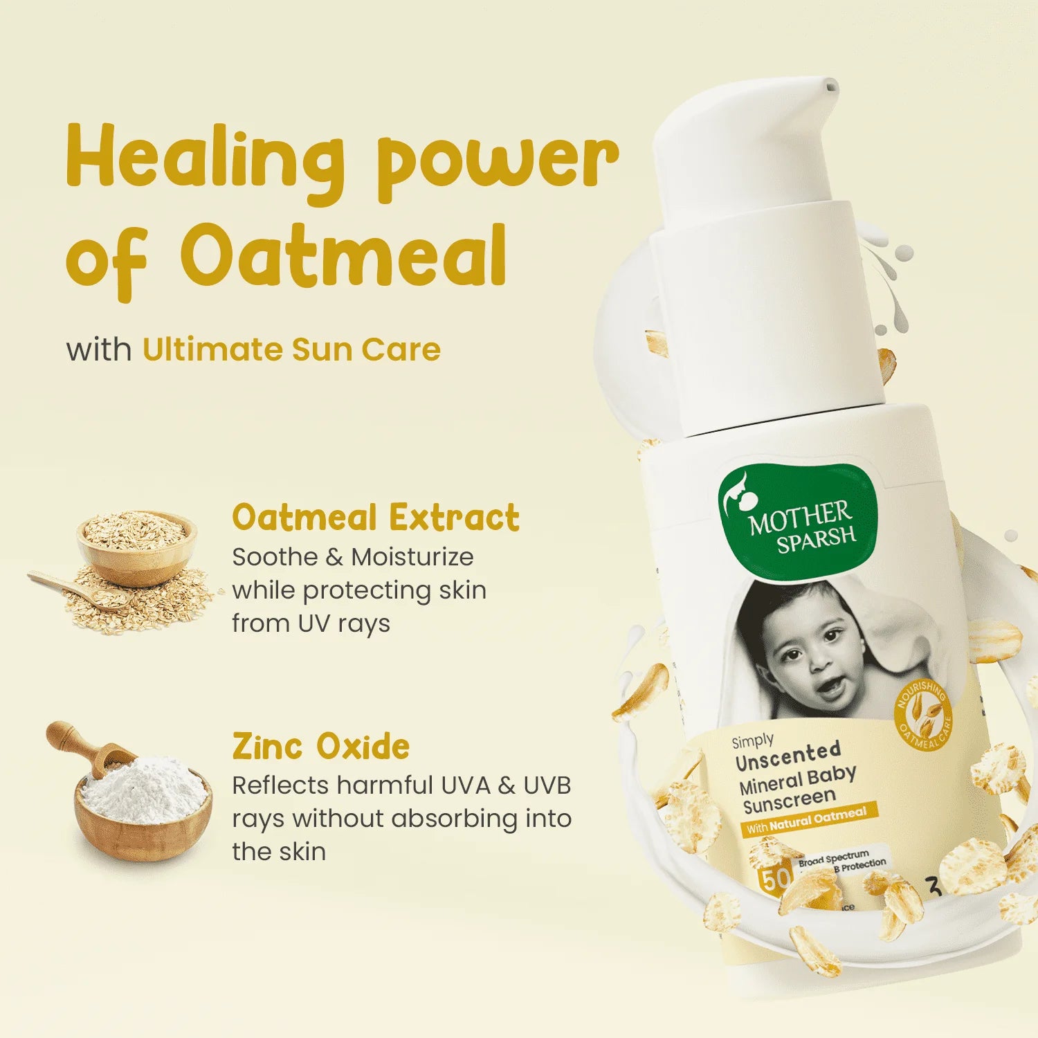 Ultimate baby Sun Care with oatmeal & Zinc Oxide 