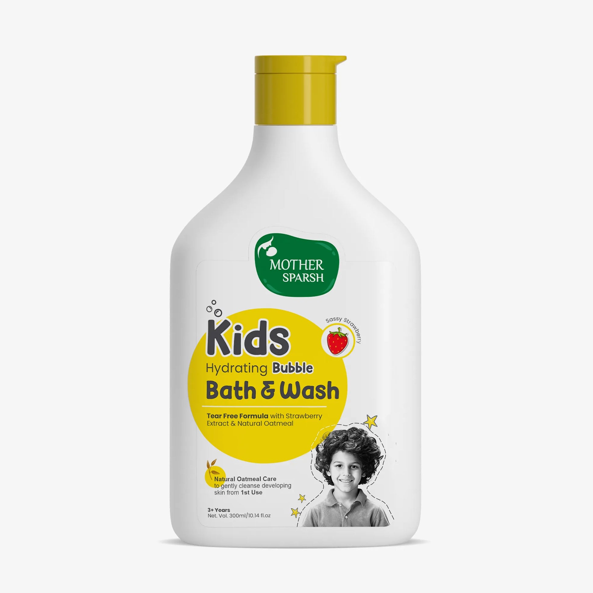 Kids hydrating bubble bath & wash-strawberry